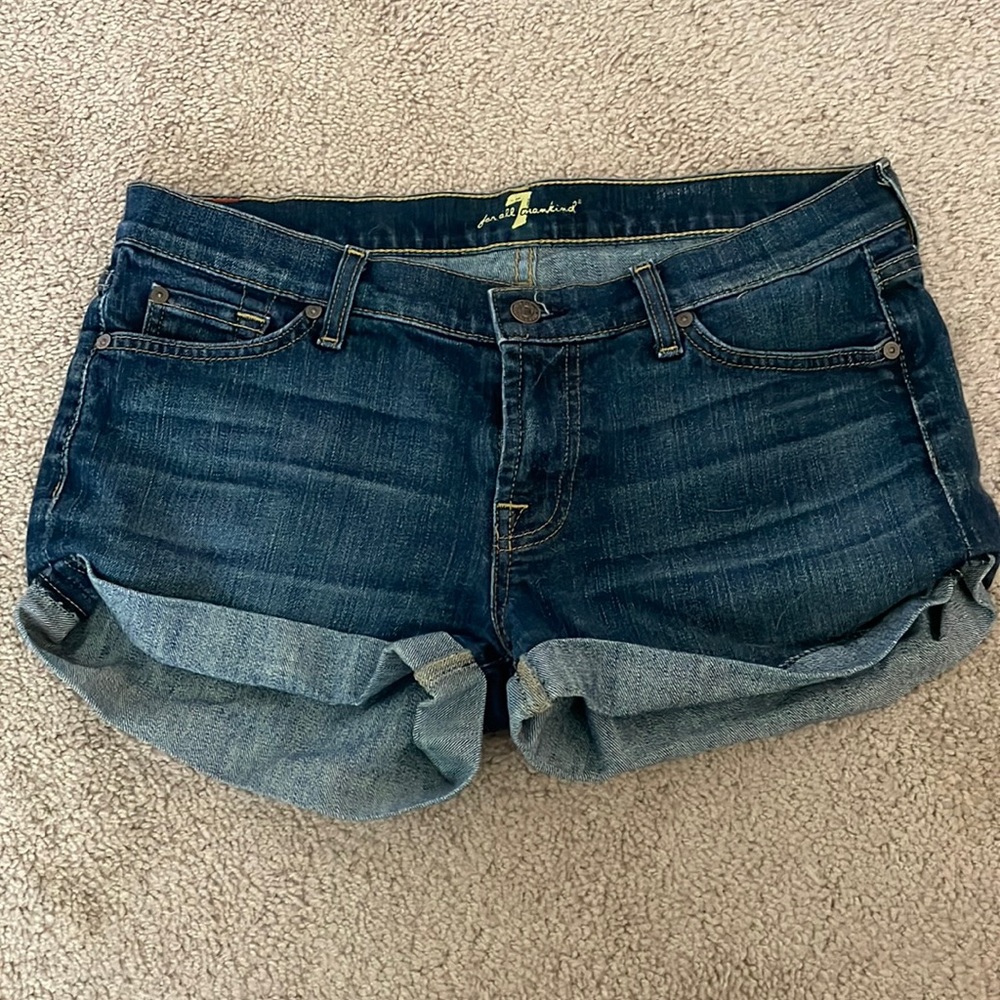 Jean shorts. Low rise